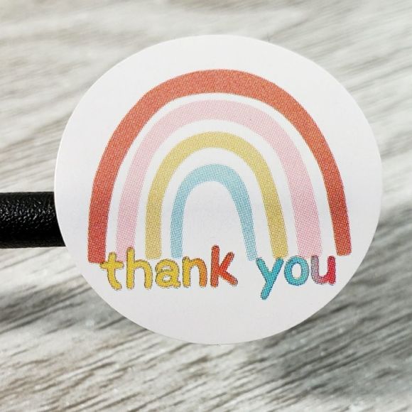 8/$20 100ct Thank You Stickers Round 1" Labels - Picture 1 of 1